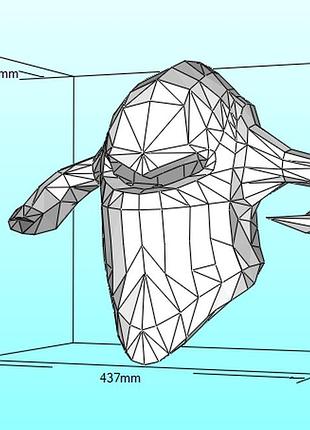 Шолом 1 helmet конструктор з картону паперкрафт papercraft ігровий персонаж пазл 3д фігура