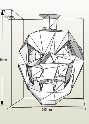 Paperkhan конструктор из картона 3d тыква хэллоуин растение паперкрафт набор для творчества игрушка оригами