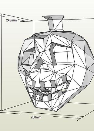 Paperkhan конструктор з картону 3d фігура гарбуз хелловін рослина паперкрафт подарунковий набір для творчості іграшка орігамі
