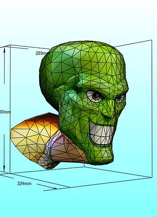Шлем helmet маска mask конструктор з картону паперкрафт papercraft ігровий персонаж пазл 3д фігура