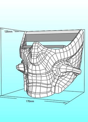 Шлем helmet герой персонаж маска mask конструктор из картона papercraft паперкрафт игровой персонаж