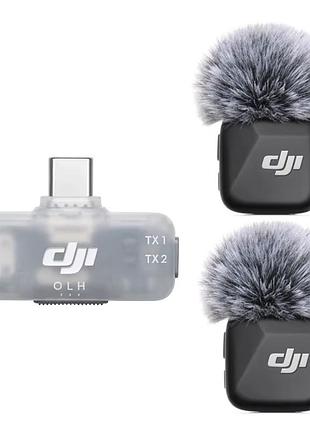 Бездротовий мікрофон подвійний dji mic mini 2*transmitter + receiver type-c