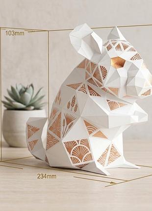 Paperkhan конструктор з картону 3d фігура білка миша шиншила паперкрафт papercraft подарунковий набір для творчості іграшка сувені