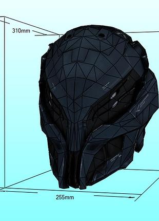 Шолом v3 helmet конструктор з картону паперкрафт papercraft ігровий персонаж пазл 3д фігура