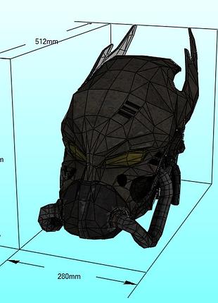 Шлем братства стали brotherhood of steel helmet конструктор из картона papercraft паперкрафт игровой персонаж