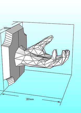 Paperkhan набор для создания 3d фигур ладонь рука из стены человек рука паперкрафт papercraft конструктор пазл оригами