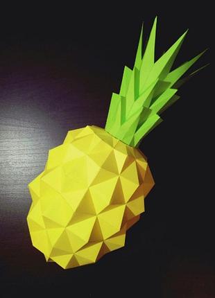 Paperkhan конструктор из картона 3d ананас растение паперкрафт papercraft набор для творчества игрушка оригами