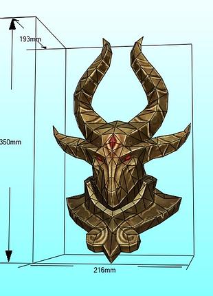 Шлем свена sven helmet dota 2 конструктор из картона papercraft паперкрафт игровой персонаж