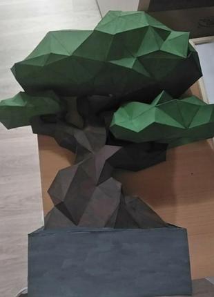 Paperkhan конструктор из картона 3d дерево растение паперкрафт papercraft набор для творчества игрушка оригами