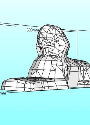 Paperkhan набір для творчьості 3d фігура статуя скульптура паперкрафт papercraft подарунковий набір для творчості іграшка орігамі