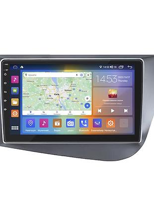 Штатная магнитола lesko для seat leon ii рестайлинг 2009-2012 экран 9" 4/64gb carplay 4g wi-fi gps prime