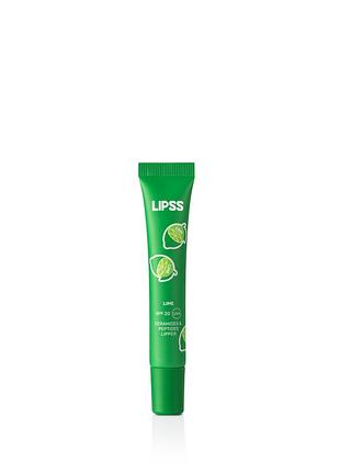 Блиск для губ lipss lime lipper spf 20, 10 мл