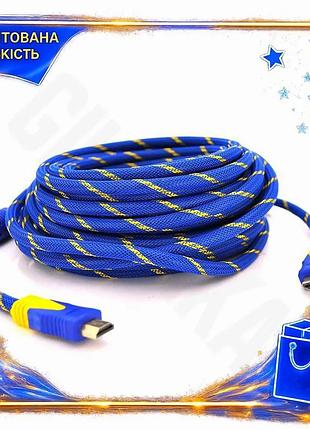 Ve кабель hdmi-hdmi 15м v1.4 new version с фильтрами оплетка для телевизора и ноутбука соединительный n6w_ver