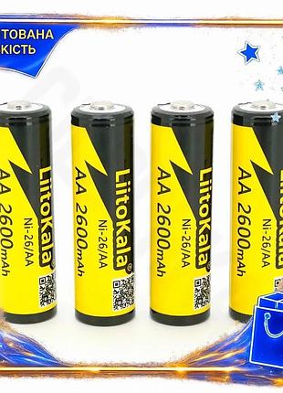 Ve акумулятори liitokala nimh aa new version 2600mah батареї, що перезаряджаються, для ліхтарів та ігр n6w_ver