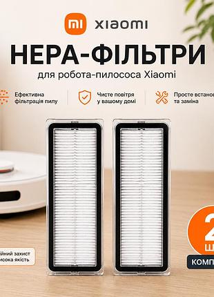 Комплект hepa-фільтрів 2 шт для xiaomi robot vacuum mop 2 ultra