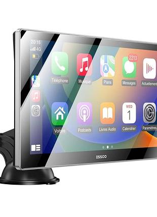 Їпортативна автомагнітола 9 дюймів essgoo з apple carplay та android auto модель: 991cp