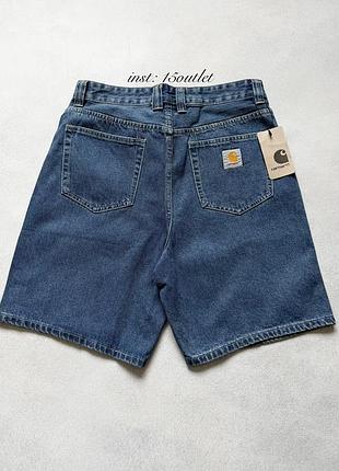 Шорти джинсові carhartt relaxed fit baggy skate чорні, сині, блакитні шорти кархарт s, синій