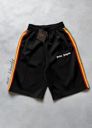 Шорты palm angels classic шорты палм энжелс мужские женские черный rainbow, l