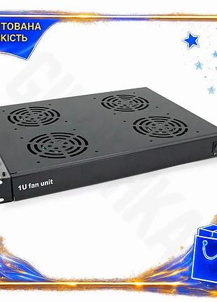 Ve 19" вентиляторный модуль merlion new version 4 вентилятора schuko для серверных шкафов охлаждение о n6w_ver