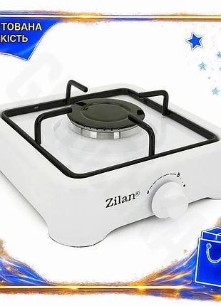 Ve газова плита zilan 1 new version настільна конфорка для дачі та походів компактна біла плита n6w_ver