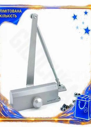 Ve доводчик дверний merlion срібло new version зусилля 40-65 кг. n6w_ver
