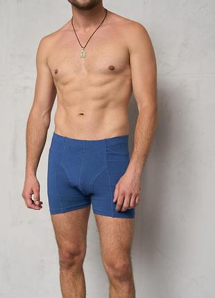 Мужские трусы боксеры удлиненные tom john 2101 xxl, синий