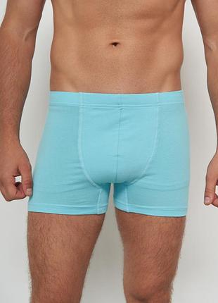 Боксеры мужские однотонные ozkan 12024 голубой, m, l, xl, xxl