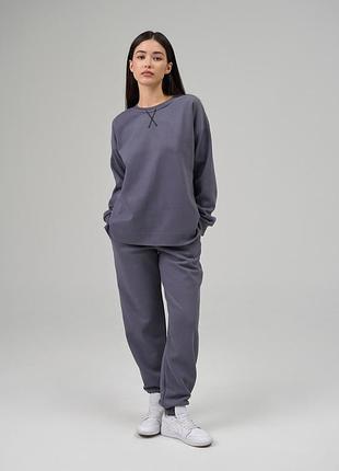 Женская теплая спортивная пижама - байка с начесом nicoletta 88993 xl