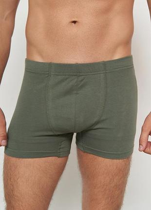 Боксеры мужские однотонные ozkan 12024 хаки, m, l, xl, xxl
