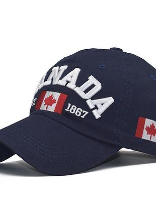 Городская бейсболка narason темно-синяя с лого canada