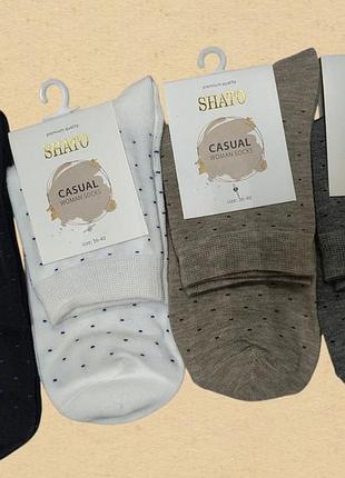 Шкарпетки жіночі shato casual woman socks art.030. набір жіночих шкарпеток 4 шт. в уп. розмір 36-40