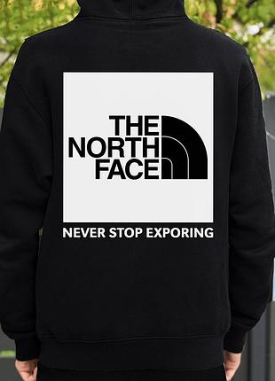 Черная худи the north face мужская кофта the north face весенняя черного цвета худи зе норс фейс черная на пар