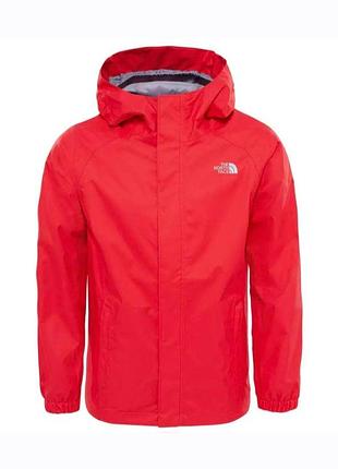 Курточка ветровка the north face красная на парня 12-14 лет