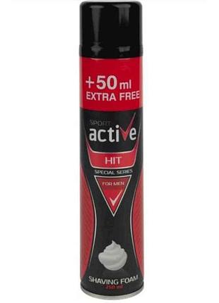 Пена для бритья 250мл hit для мужчин тм active sport