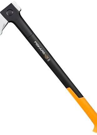 Топор колун с чехлом fiskars x28 m для раскалывания древесины 71 см сталь черный cс-0018