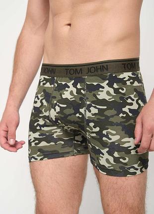 Боксеры мужские tom john - хаки в разводы 2200-23 xl