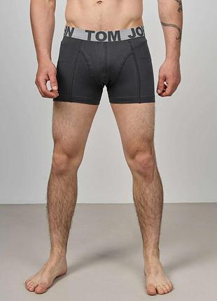 Трусы-шорты мужские однотонные - tom john 2020-5 xl, серый