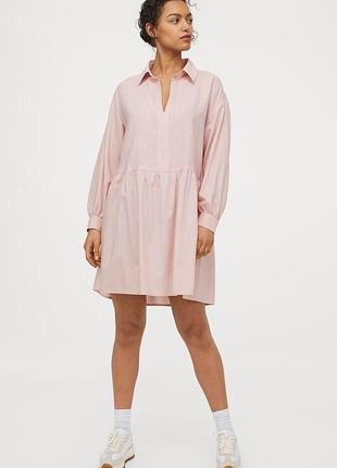 Хлопковое платье свободного кроя h&amp;m