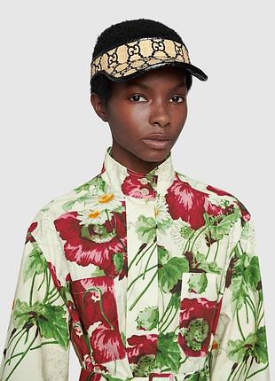 Gucci оригінал італія дизайнерський соломяний козирок бейсболка