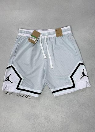 Шорти jordan sport dri-fit men's diamond shorts шорти найк джордан чорні светлій, m