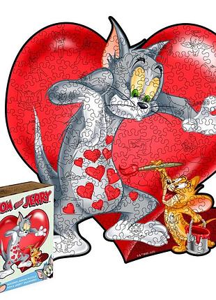 Деревянный пазл woods story tom & jerry™ влюбленный 38х37 см xl 201 деталь