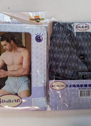 Трусы мужские семейные 100% хлопок doremi ассорти 7 (4xl)