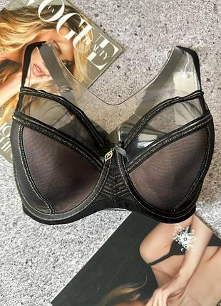 Бюстгальтер lanny mode мягкая чашка f, на косточках черный 95f