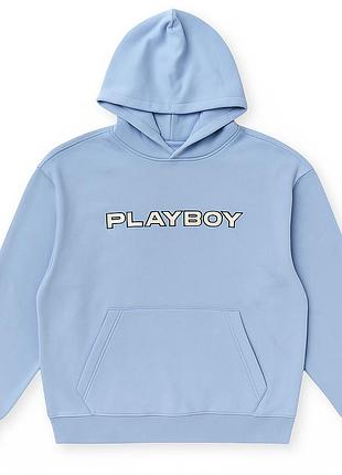 Худи худи playboy oversize | голубое | оригинал | новое