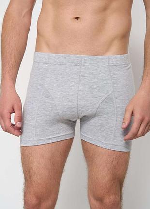 Мужские трусы боксеры удлиненные tom john 2101 xxl, светло-серый