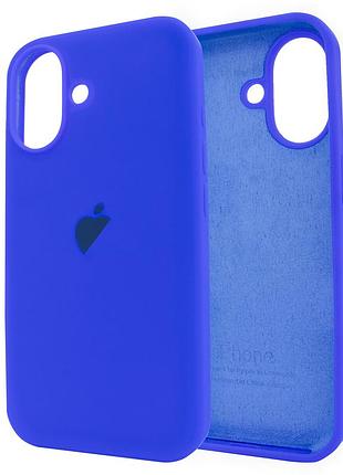 Чехол для iphone 16 силиконовый для защиты устройства стильный прочный ultramarine