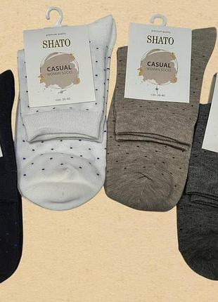 Шкарпетки жіночі shato casual woman socks art.030. набір жіночих шкарпеток 4 шт. в уп. розмір 36-40