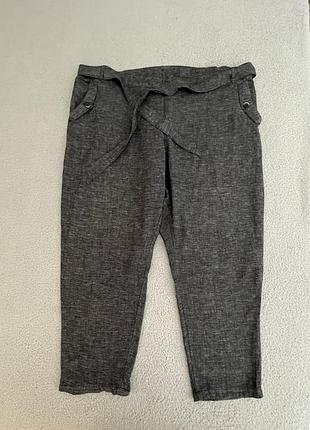 Жіночі лляні   бриджі штани капрі xl/xxl