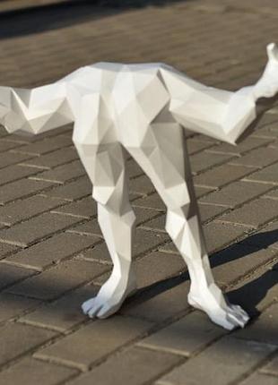 Paperkhan набор для создания 3dфигур человек рукожоп паперкрафт papercraft подарок сувернир игрушка конструкто