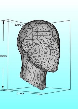 Шлем helmet людина голова обрубовка череп маска mask конструктор з картону паперкрафт papercraft ігровий персонаж пазл 3д фігура